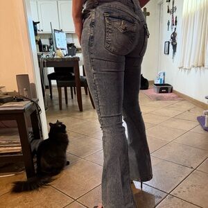 True Religion Dark Blue Flare Jeans